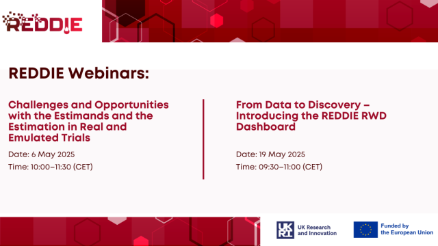 REDDIE Project Launches Webinar Series on Real-World Data and Emulated Trials REDDIE Project Launches Webinar Series on Real-World Data and Emulated Trials